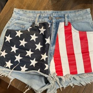 USA JEANS STAR SHORTS